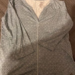 LLBEAN Light green tunic/top women’s size medium